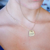 Oscar Wilde Rune Quote Necklace "With freedom, flowers, books, and the moon, who could not be perfectly happy?" - Chocolate and Steel