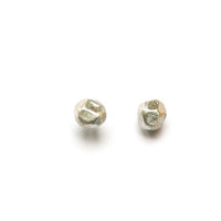 Pebble Stud Earrings - Chocolate and Steel