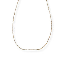 Petite Box Layering Chain - Chocolate and Steel