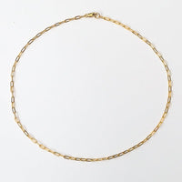 Petite PaperClip Layering Chain - Chocolate and Steel