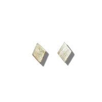 Rhombus Studs - Chocolate and Steel