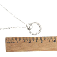 Rumi Message Circle Necklace "Live life as if it is rigged in your favor" - Chocolate and Steel