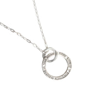 Rumi Message Circle Necklace "Live life as if it is rigged in your favor" - Chocolate and Steel