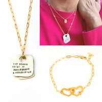Rumi Rune Quote Necklace "Out beyond the ideas of wrongdoing & rightdoing...." - Chocolate and Steel