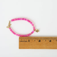 Skully Opal Bracelet - Chocolate and Steel