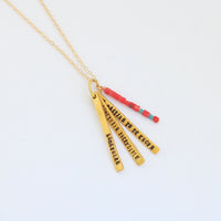 "Somewhere, something incredible waiting to be known" -Carl Sagan quote necklace - Chocolate and Steel