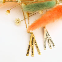 "Somewhere, something incredible waiting to be known" -Carl Sagan quote necklace - Chocolate and Steel