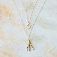 "Somewhere, something incredible waiting to be known" -Carl Sagan quote necklace - Chocolate and Steel