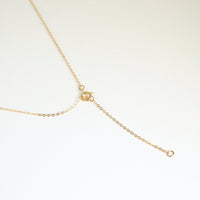 Sterling Silver or 14kt Gold Fill Chain only - Chocolate and Steel