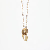 "The Anini" Circle Link Necklace - Chocolate and Steel