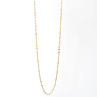 "The Dot" Delicate Chain - Chocolate and Steel