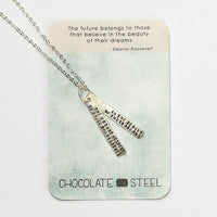 "The future belongs to those who believe in the beauty of their dreams." -Eleanor Roosevelt Quote - Chocolate and Steel
