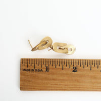 “The Kapa'a” Arch Link Earring - Chocolate and Steel