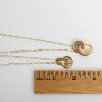 "The Waimea" Arch Link Necklace - Chocolate and Steel