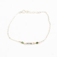 Tiny Mantra Bracelets - Chocolate and Steel - adjustable - badass - bracelet -