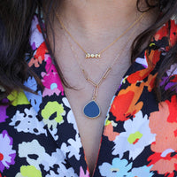 Tiny Mantra - Moon Phase choker - Chocolate and Steel - accentnecklace - Artisan Collection - astrology -