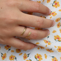 "Walk as if You Are Kissing the Earth with Your Feet" -Thich Nhat Hanh Wrap Ring - Chocolate and Steel