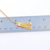 "Sometimes in the Waves of Change We Find our True Direction" Quote Necklace - Chocolate and Steel