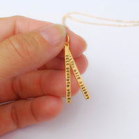 "Well Behaved Women Seldom Make History" Laurel Thatcher Ulrich Quote Necklace - Chocolate and Steel