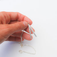 "Well Behaved Women Seldom Make History" Laurel Thatcher Ulrich Quote Necklace - Chocolate and Steel