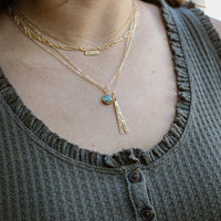 "Well Behaved Women Seldom Make History" Laurel Thatcher Ulrich Quote Necklace - Chocolate and Steel