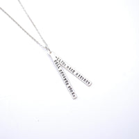 "Well Behaved Women Seldom Make History" Laurel Thatcher Ulrich Quote Necklace - Chocolate and Steel