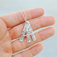 "What you think you become, what you feel you attract, what you imagine you create" -Buddha Quote Necklace - Chocolate and Steel