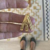 "What you think you become, what you feel you attract, what you imagine you create" -Buddha Quote Necklace - Chocolate and Steel