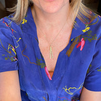 "You are absolutely unique just like everyone else." -Margaret Mead Quote Necklace - Chocolate and Steel