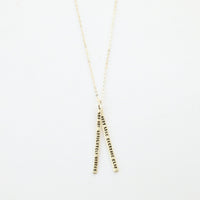 "You are absolutely unique just like everyone else." -Margaret Mead Quote Necklace - Chocolate and Steel