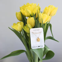 "You are My Sunshine" Quote Necklace - Chocolate and Steel