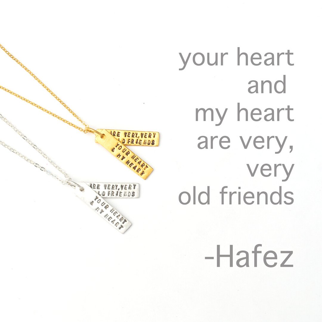 Dainty Best friend necklace, heart necklace, gift best friend, best fr –  Little Happies Co