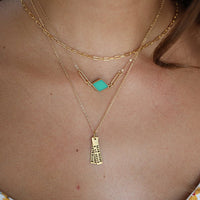 "Your heart and my heart are very, very old friends" -Hafez Quote necklace - Chocolate and Steel