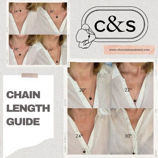 Chain Length Guide - Chocolate and Steel