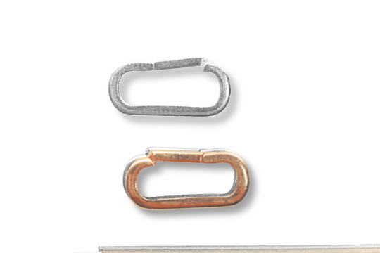14kt Gold Fill and Sterling Silver Charm Collector - Chocolate and Steel