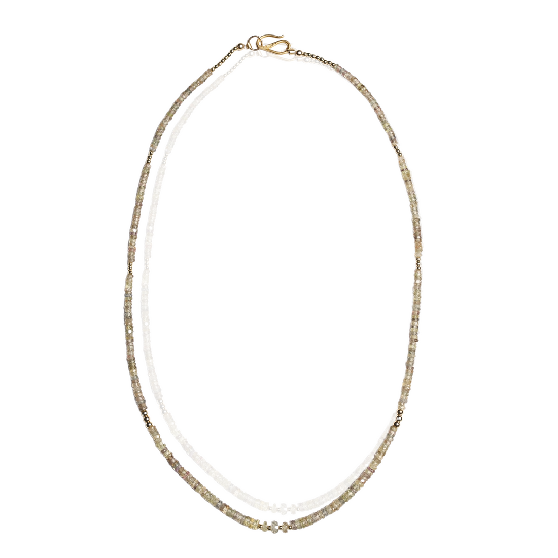 Sapphire Necklace in Green Meadow