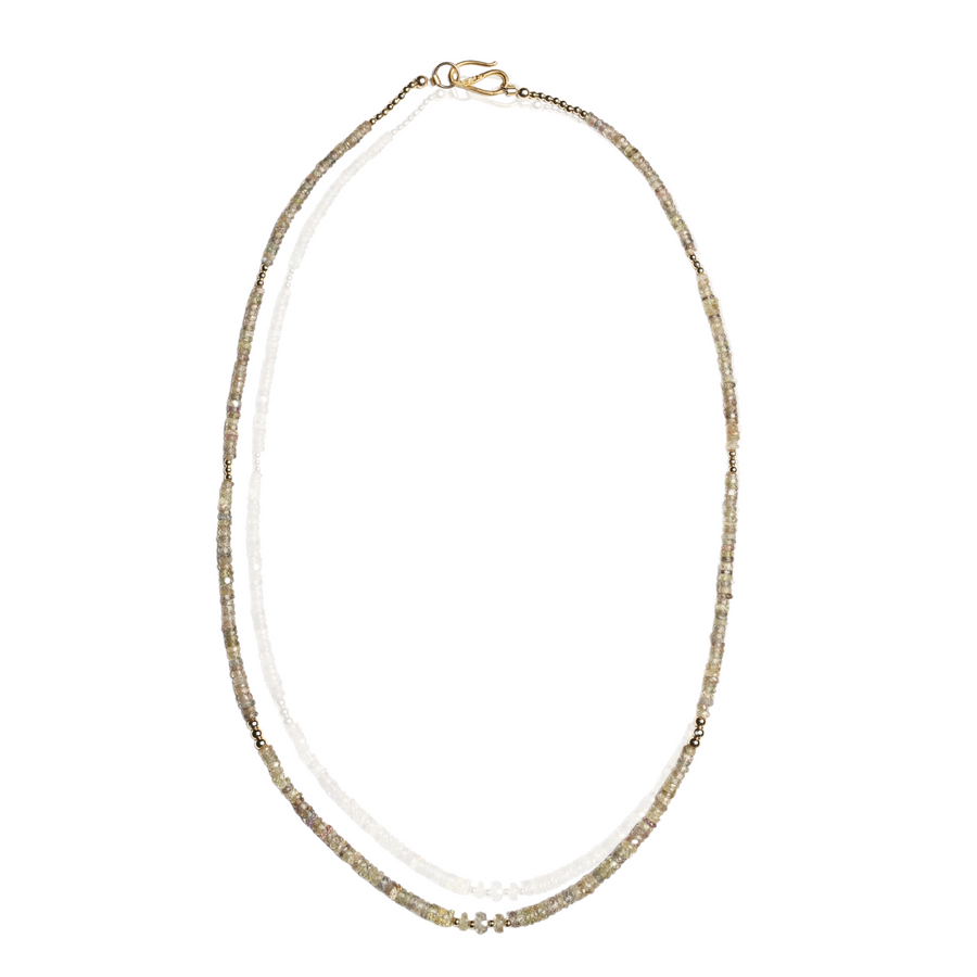 Sapphire Necklace in Green Meadow