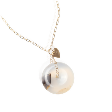 One-of-a-Kind Dendritic Agate Donut Necklace