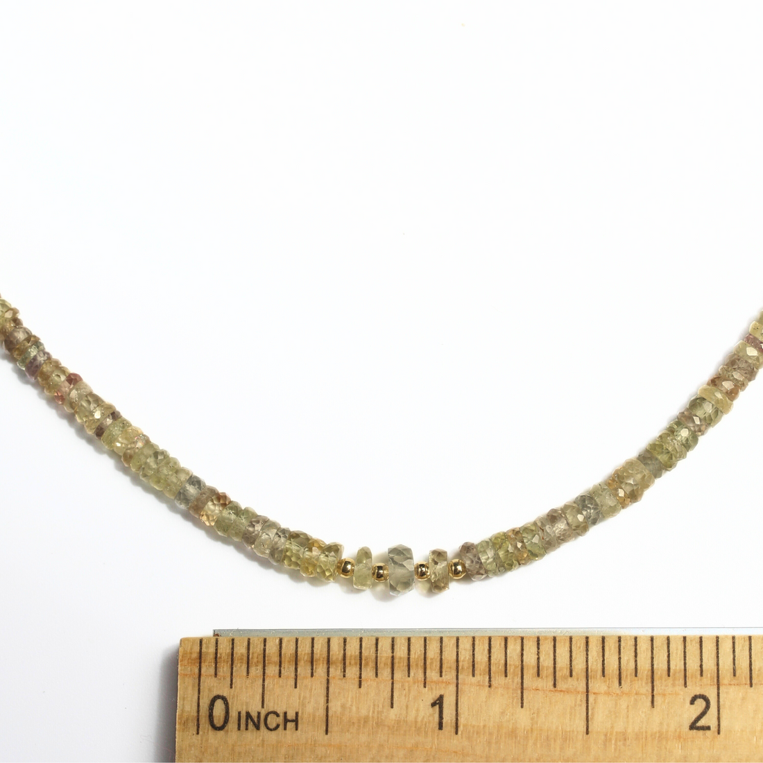 Sapphire Necklace in Green Meadow