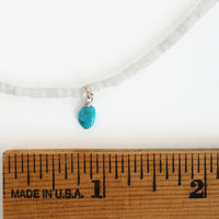 Frieda Moonstone and Turquoise Beaded Necklace