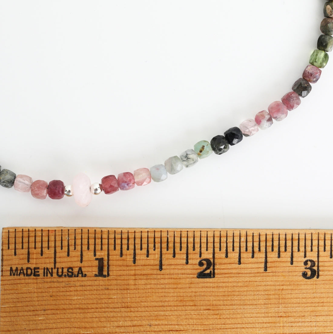 Betty Tourmaline and Morganite Beaded Necklace