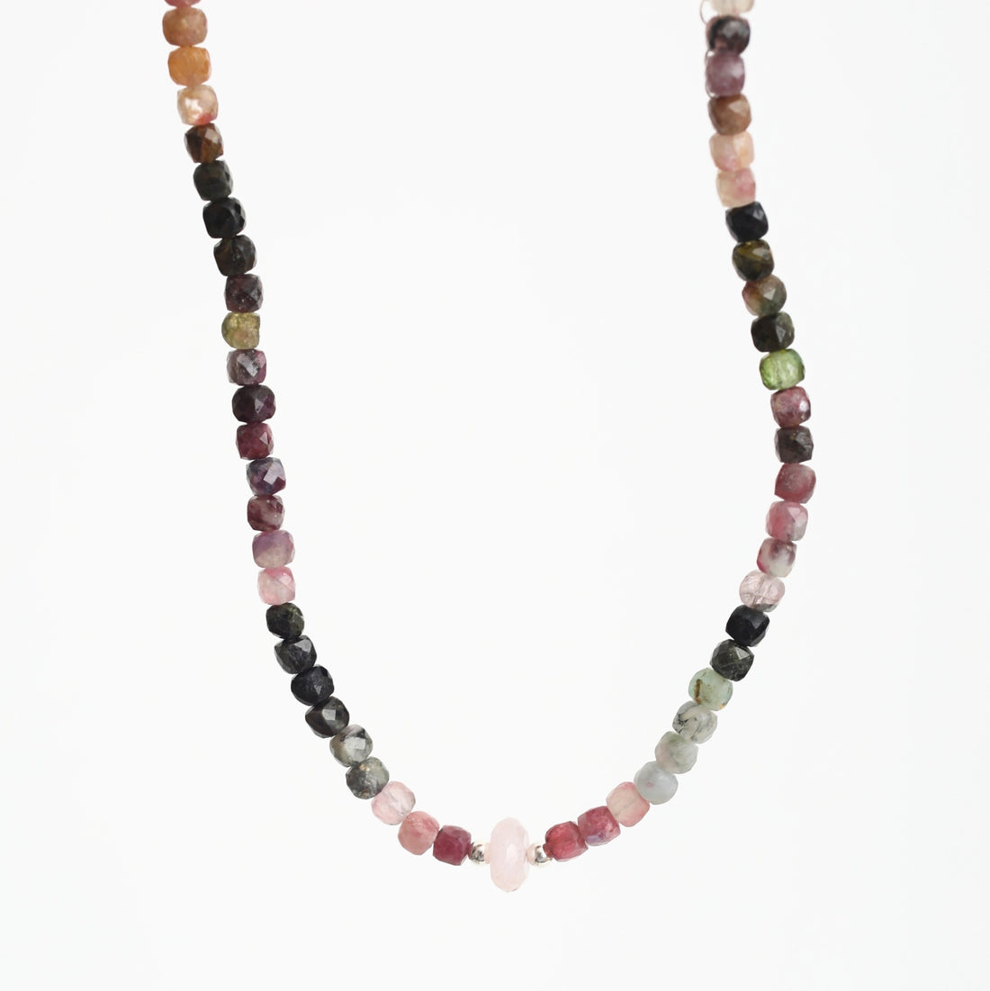 Betty Tourmaline and Morganite Beaded Necklace