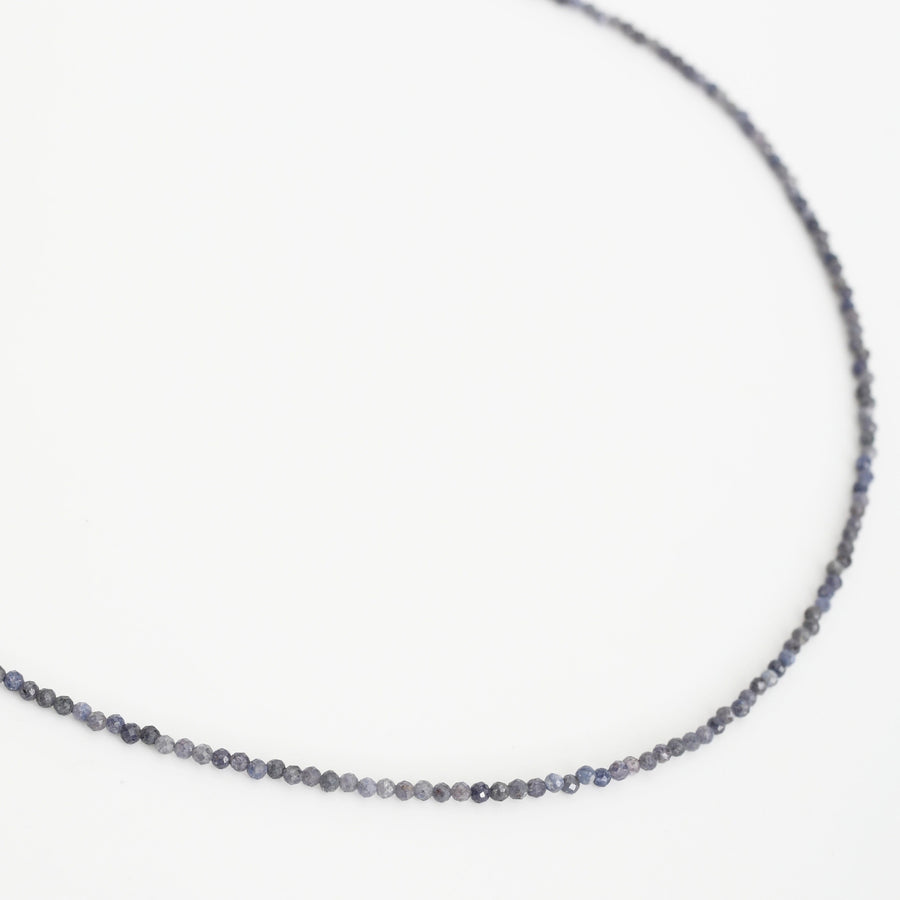 Benson Blue Sapphire Beaded Necklace