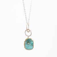 Hawkins Turquoise Slice pendant necklace