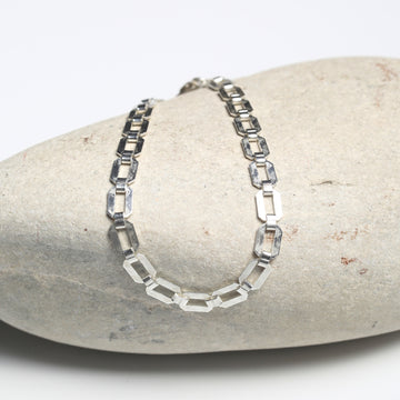 Buckle Chain Bracelet – Sterling Silver Statement