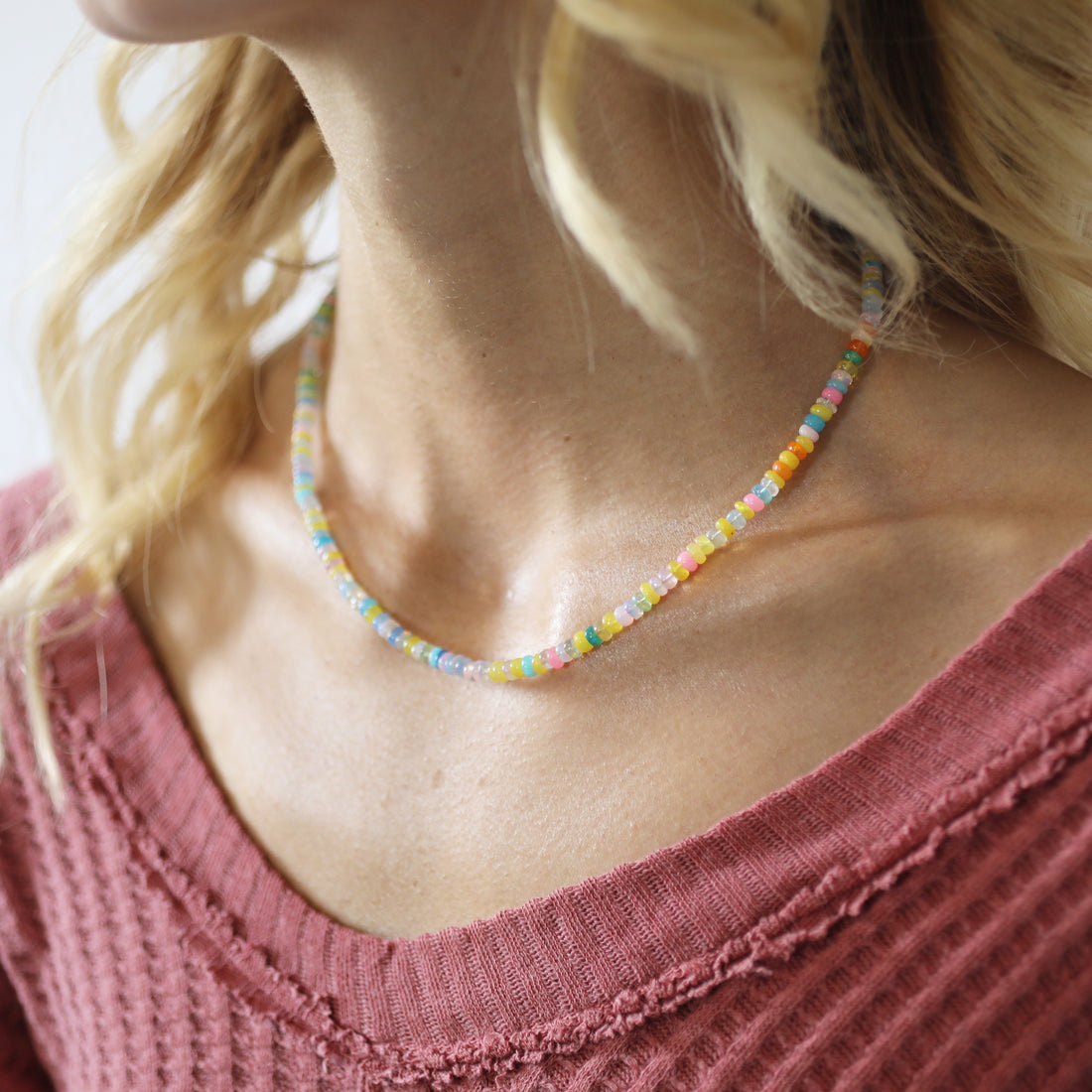 Candy Opal Necklace - Bright