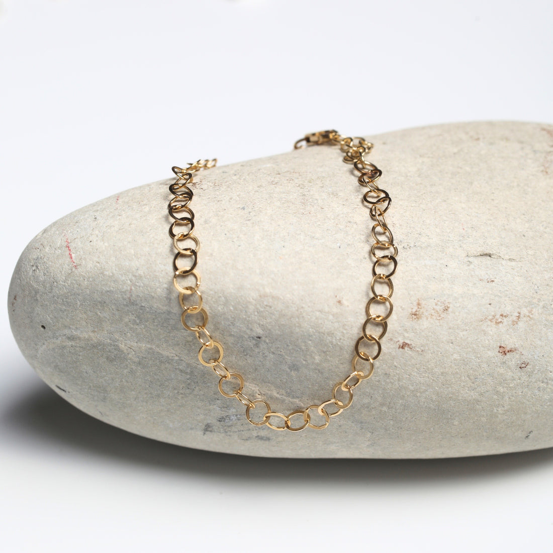 Circle Sequin Bracelet – Sterling Silver or 14k Gold Fill