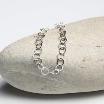 Circle Sequin Bracelet – Sterling Silver or 14k Gold Fill
