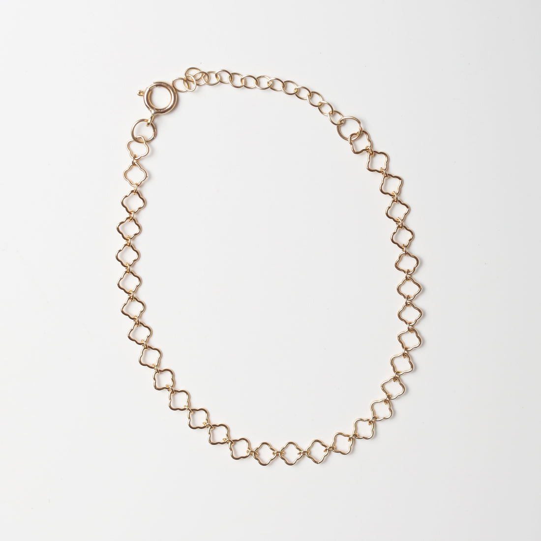 Clover Flower Chain Bracelet – 14k Gold Fill