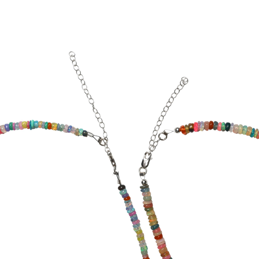 Confetti Opals Necklace - Bright Rainbow Opals